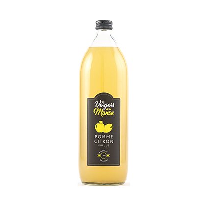 Les vergers de la manse - Pure jus pomme citron - 1 l | Livraison de boissons Gaston