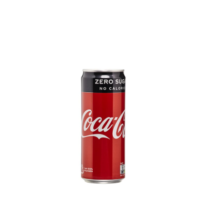 Coca Cola zéro sleek cans - 30 x 33 cl | Livraison de boissons Gaston