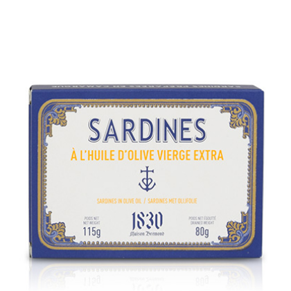 Sardines à l'huile d'olive de Provence - Maison Bremond - 115 g | Livraison de boissons Gaston