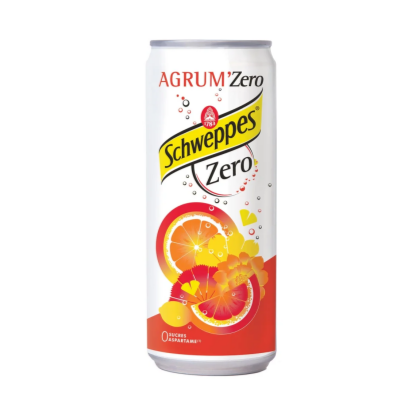 Schweppes Agrum zero cans - 24 x 33 cl | Livraison de boissons Gaston